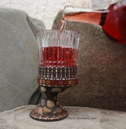 Off -set Wine Glass