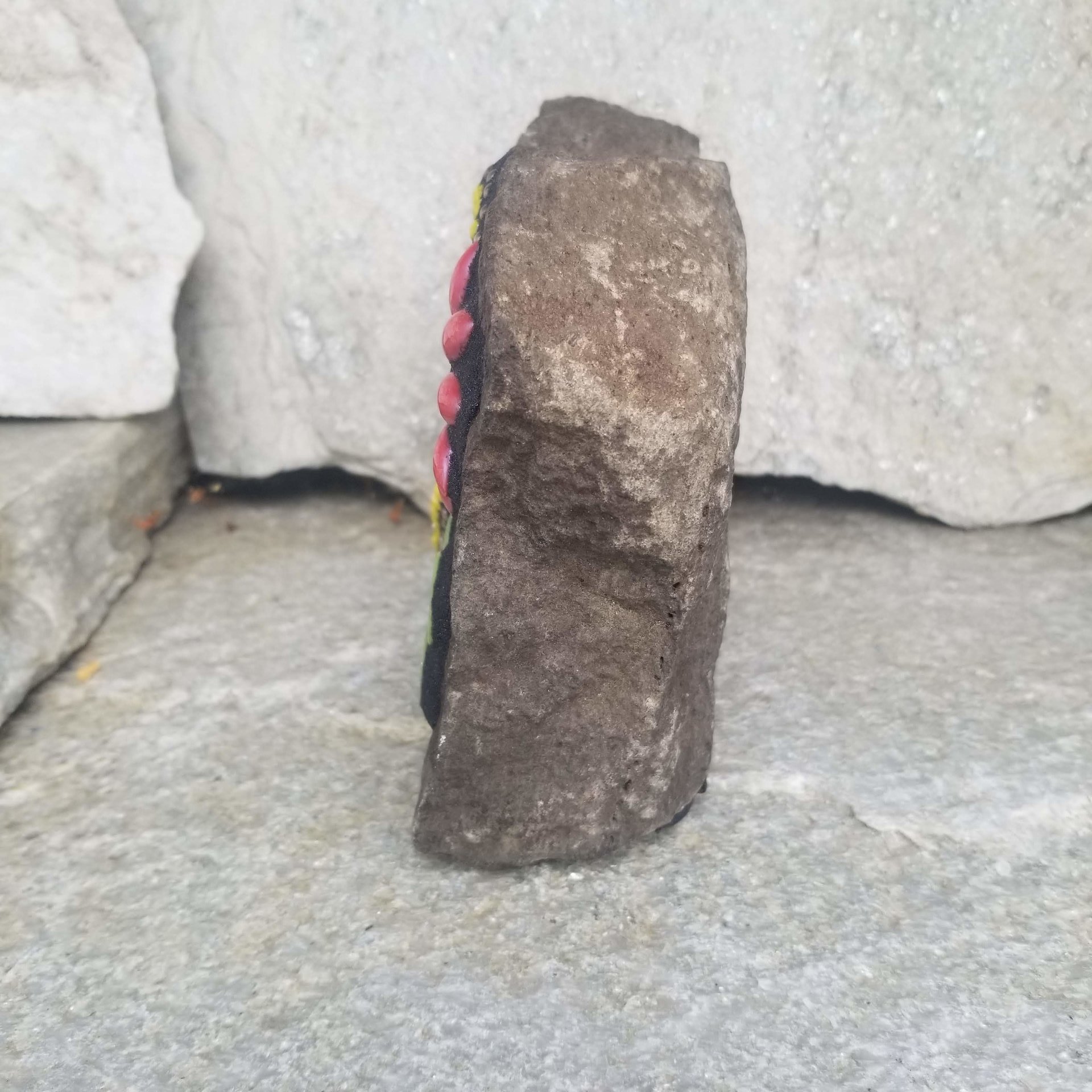 Red Heart Pet Memorial Mosaic Garden Stone