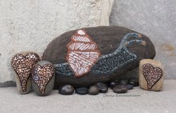 Snail with Copper Hearts ....Summer 2012