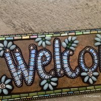 Mosaic Welcome Sign