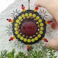 Smile Sun, Garden Wind Spinner, Home and Garden Decor, Gardening Gift,