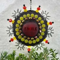 Smile Sun, Garden Wind Spinner, Home and Garden Decor, Gardening Gift,