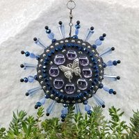 Butterfly Mosaic Garden Wind Spinner, Home and Garden Decor, Gardening Gift, Suncatcher