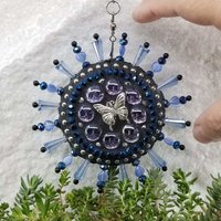 Butterfly Mosaic Garden Wind Spinner, Home and Garden Decor, Gardening Gift, Suncatcher