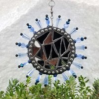 Butterfly Mosaic Garden Wind Spinner, Home and Garden Decor, Gardening Gift, Suncatcher