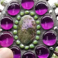 Gemstone Garden Spinner, Purple Rays, Home Decor, Garden Decor, Gardening Gift