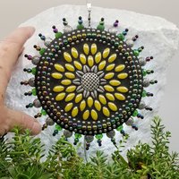 Sunflower Mosaic Garden Wind Spinner, Home and Garden Decor, Gardening Gift,