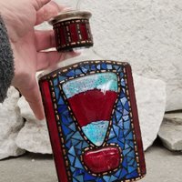 Mosaic Liquor Bottle “Cutty” Up-cycled Decanter