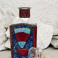 Mosaic Liquor Bottle “Cutty” Up-cycled Decanter