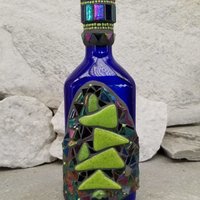 Mosaic Liquor Bottle "In Balance 2” Up-cycled Decanter
