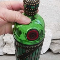 Mosaic Liquor Bottle “Tanquery” Up-cycled Decanter