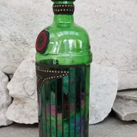 Mosaic Liquor Bottle “Tanquery” Up-cycled Decanter