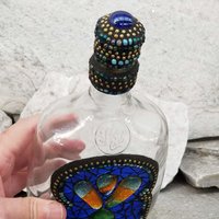 Mosaic Liquor Bottle “Exclaimation” Up-cycled Decanter