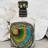 Mosaic Liquor Bottle “Aloha” Up-cycled Decanter