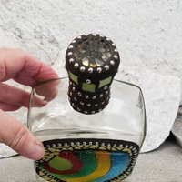 Mosaic Liquor Bottle “Aloha” Up-cycled Decanter