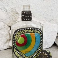 Mosaic Liquor Bottle “Aloha” Up-cycled Decanter