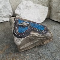 Cornflower Blue Heart,  Mosaic / Garden Stone