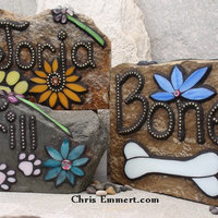 Custom Pet Memorial Shrine, Garden Stones - Mosaic Custom Order