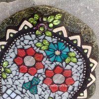 Dia de los Muertos / Day of the Dead / Skull Mosaic  / Garden Stone