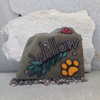 Larger Pet Memorial Garden Stones-1 - Mosaic Custom Order