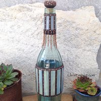 Mosaic Liquor Bottle “Cool Breeze” Up-cycled Decanter