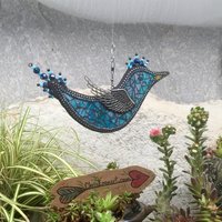 Blue Bird Garden Spinner, Home Decor, Garden Decor, Gardening Gift,