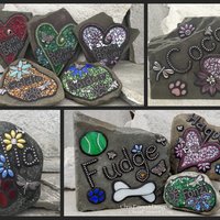 Custom Pet Memorial Shrine, Garden Stones - Mosaic Custom Order