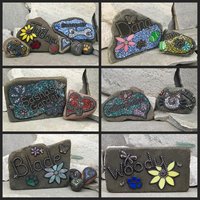 Custom Pet Memorial Shrine, Garden Stones - Mosaic Custom Order