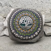 Tree of Life Mosaic,  Mosaic Garden Stone. Gardener Gift