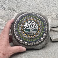 Tree of Life Mosaic,  Mosaic Garden Stone. Gardener Gift