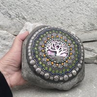 Tree of Life Mosaic,  Mosaic Garden Stone. Gardener Gift