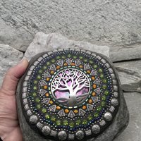 Tree of Life Mosaic,  Mosaic Garden Stone. Gardener Gift