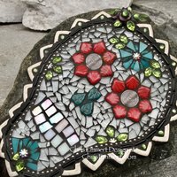 Dia de los Muertos / Day of the Dead / Skull Mosaic  / Garden Stone