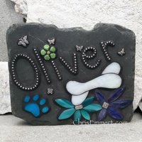 Custom Pet Memorial Shrine, Garden Stones - Mosaic Custom Order