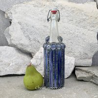 Mosaic Bottle. (1) Up-cycled Decanter, for Cooking Sherry, Olive Oil, Vinegar, Housewarming Gift,