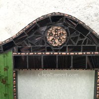 Vintage Look Mixed Media Mosaic Picture Frame, Home Decor