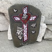 Mosaic Cross with heart