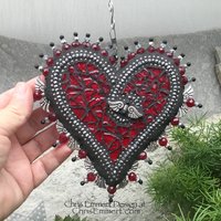 Angel Wing Heart Garden Spinner, Home Decor, Garden Decor, Gardening Gift,