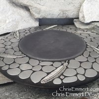 Feather Mosaic Lazy Susan,  , Home Decor