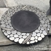 Feather Mosaic Lazy Susan,  , Home Decor