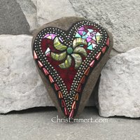 Mosaic red heart