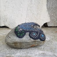 Blue Bird on a Branch Mosaic-Garden Stone