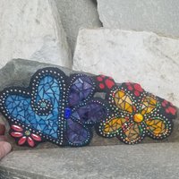 Pet Memorial Mosaic Garden Stone