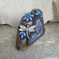 Blue Mosaic Heart Pet Memorial