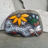 Bone and Paw Mosaic Pet Memorial