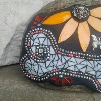 Bone and Paw Mosaic Pet Memorial