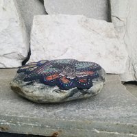 Heart Pet Memorial Mosaic Garden Stone