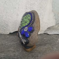 Light Lime Green Mosaic Heart Pet Memorial