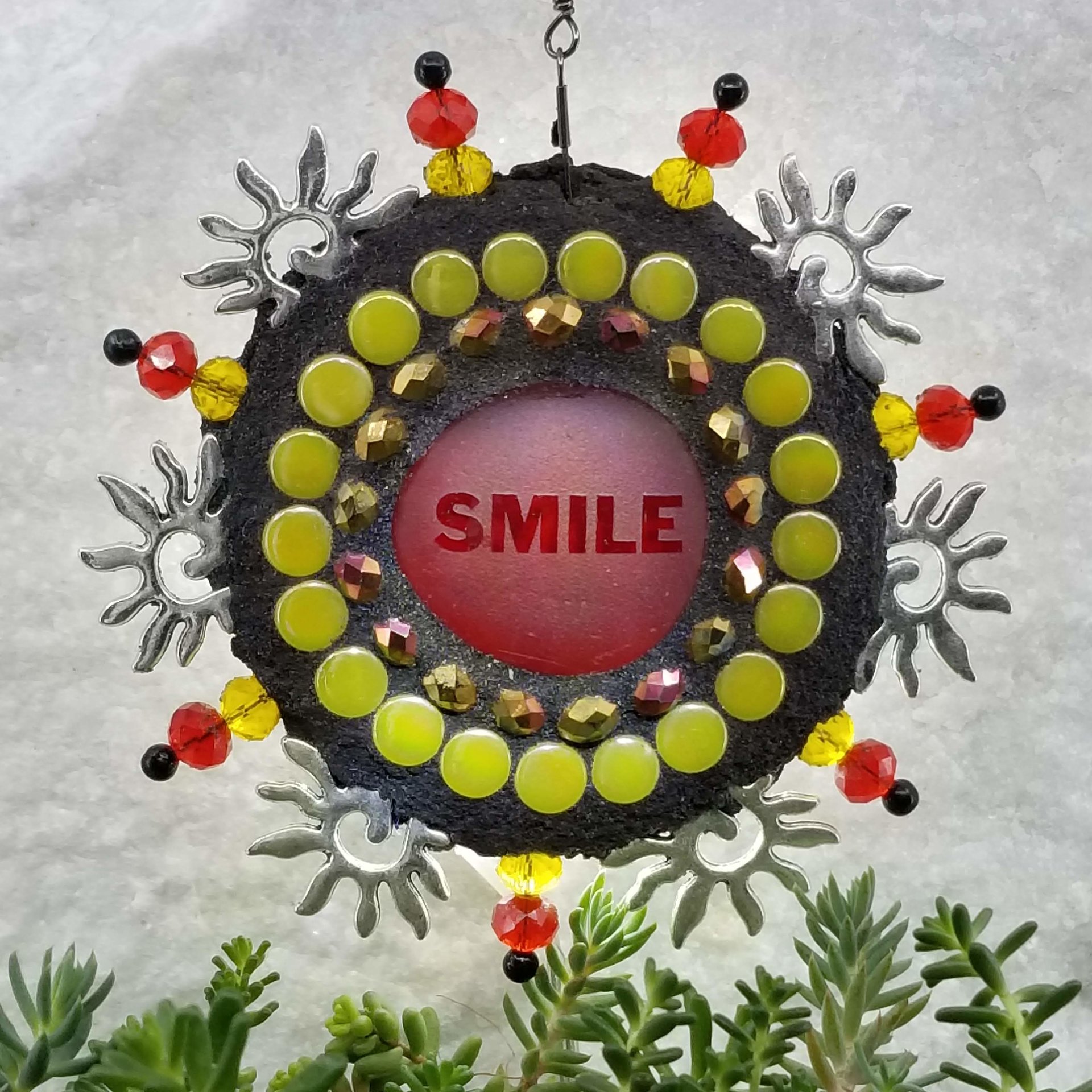 Smile Sun, Garden Wind Spinner, Home and Garden Decor, Gardening Gift,
