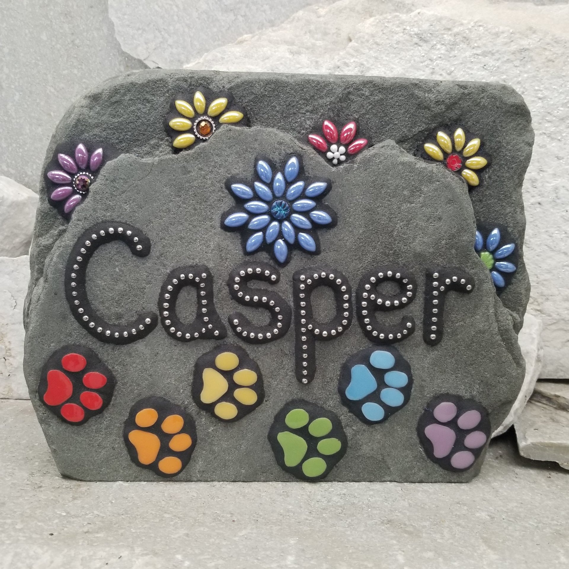 Memorial Garden  Stones - Mosaic Custom Orders in May 2021